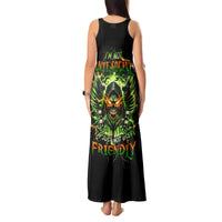 Doule Skull Tank Maxi Dress Angel To Some Demon To Most - Wonder Print Shop