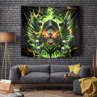 Doule Skull Tapestry Angel To Some Demon To Most - Wonder Print Shop