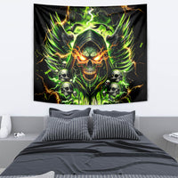 Doule Skull Tapestry Angel To Some Demon To Most - Wonder Print Shop