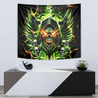 Doule Skull Tapestry Angel To Some Demon To Most - Wonder Print Shop