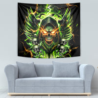 Doule Skull Tapestry Angel To Some Demon To Most - Wonder Print Shop