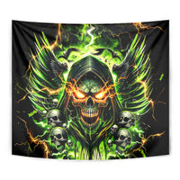 Doule Skull Tapestry Angel To Some Demon To Most - Wonder Print Shop