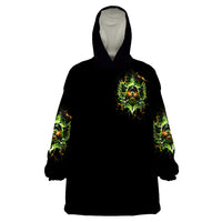 Doule Skull Wearable Blanket Hoodie Angel To Some Demon To Most - Wonder Print Shop