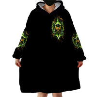 Doule Skull Wearable Blanket Hoodie Angel To Some Demon To Most - Wonder Print Shop