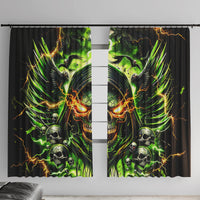 Doule Skull Window Curtain Angel To Some Demon To Most - Wonder Print Shop