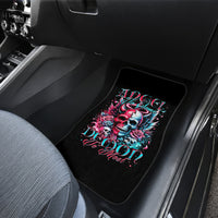 Couple Skull Car Mats She Was And Angel Craving Chaos Demon Seeking Peace - Wonder Print Shop