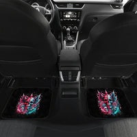 Couple Skull Car Mats She Was And Angel Craving Chaos Demon Seeking Peace - Wonder Print Shop