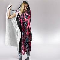 Couple Skull Hooded Blanket She Was And Angel Craving Chaos Demon Seeking Peace