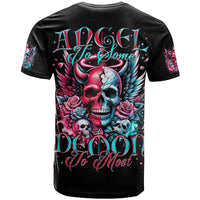 Couple Skull T Shirt She Was And Angel Craving Chaos Demon Seeking Peace - Wonder Print Shop
