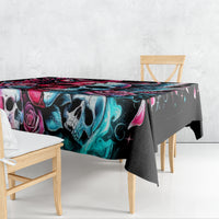 Couple Skull Tablecloth She Was And Angel Craving Chaos Demon Seeking Peace - Wonder Print Shop