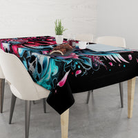 Couple Skull Tablecloth She Was And Angel Craving Chaos Demon Seeking Peace - Wonder Print Shop