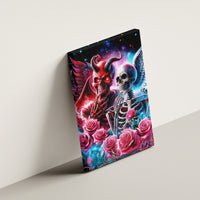 Flame Skull Canvas Wall Art I'm Not Anti Social I'm Just Not User Friendly - Wonder Print Shop