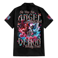 Flame Skull Family Matching Mermaid Dress and Hawaiian Shirt I'm Not Anti Social I'm Just Not User Friendly - Wonder Print Shop