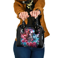Flame Skull Shoulder Handbag I'm Not Anti Social I'm Just Not User Friendly