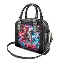 Flame Skull Shoulder Handbag I'm Not Anti Social I'm Just Not User Friendly