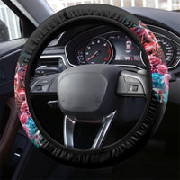 Flame Skull Steering Wheel Cover I'm Not Anti Social I'm Just Not User Friendly - Wonder Print Shop