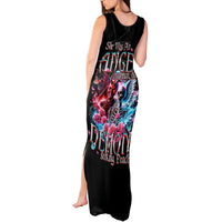 Flame Skull Tank Maxi Dress I'm Not Anti Social I'm Just Not User Friendly - Wonder Print Shop