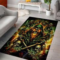 Rose Skull Area Rug Don't Try Figure Me out - Wonder Print Shop