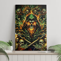 Rose Skull Canvas Wall Art Don't Try Figure Me out - Wonder Print Shop
