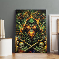 Rose Skull Canvas Wall Art Don't Try Figure Me out - Wonder Print Shop
