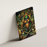 Rose Skull Canvas Wall Art Don't Try Figure Me out - Wonder Print Shop