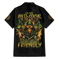 Rose Skull Family Matching Short Sleeve Bodycon Dress and Hawaiian Shirt Don't Try Figure Me out - Wonder Print Shop