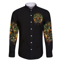 Rose Skull Family Matching Short Sleeve Bodycon Dress and Hawaiian Shirt Don't Try Figure Me out - Wonder Print Shop