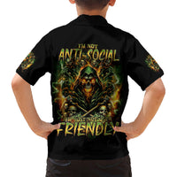 Rose Skull Kid Hawaiian Shirt Don't Try Figure Me out - Wonder Print Shop