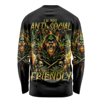 Rose Skull Long Sleeve Shirt Don't Try Figure Me out - Wonder Print Shop