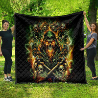 Rose Skull Quilt Don't Try Figure Me out - Wonder Print Shop
