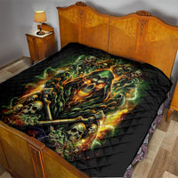 Rose Skull Quilt Don't Try Figure Me out - Wonder Print Shop