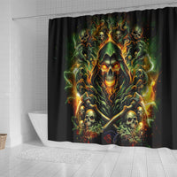 Rose Skull Shower Curtain Don't Try Figure Me out