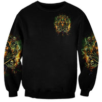 Rose Skull Sweatshirt Don't Try Figure Me out - Wonder Print Shop