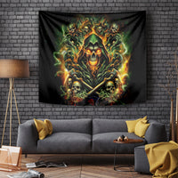 Rose Skull Tapestry Don't Try Figure Me out - Wonder Print Shop