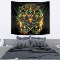 Rose Skull Tapestry Don't Try Figure Me out - Wonder Print Shop