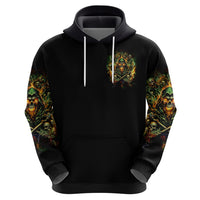 Rose Skull Zip Hoodie Don't Try Figure Me out - Wonder Print Shop