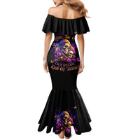 Irish Skull Mermaid Dress Good Girl Drinve Wine, Badass Girl Chug Beer - Wonder Print Shop