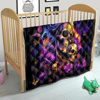 Irish Skull Quilt Good Girl Drinve Wine, Badass Girl Chug Beer - Wonder Print Shop