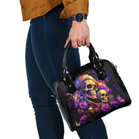 Irish Skull Shoulder Handbag Good Girl Drinve Wine, Badass Girl Chug Beer