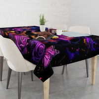 Irish Skull Tablecloth Good Girl Drinve Wine, Badass Girl Chug Beer - Wonder Print Shop