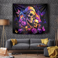 Irish Skull Tapestry Good Girl Drinve Wine, Badass Girl Chug Beer - Wonder Print Shop