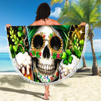 Rose Skull Beach Blanket No Matter How Much I Try To Be Fucking Nice - Wonder Print Shop