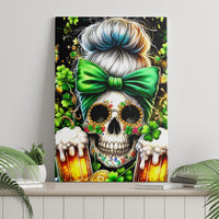 Rose Skull Canvas Wall Art No Matter How Much I Try To Be Fucking Nice - Wonder Print Shop