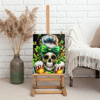 Rose Skull Canvas Wall Art No Matter How Much I Try To Be Fucking Nice - Wonder Print Shop