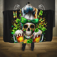 Rose Skull Hooded Blanket No Matter How Much I Try To Be Fucking Nice