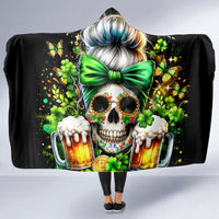 Rose Skull Hooded Blanket No Matter How Much I Try To Be Fucking Nice