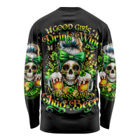 Rose Skull Long Sleeve Shirt No Matter How Much I Try To Be Fucking Nice - Wonder Print Shop