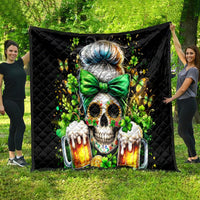 Rose Skull Quilt No Matter How Much I Try To Be Fucking Nice - Wonder Print Shop