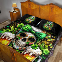 Rose Skull Quilt Bed Set No Matter How Much I Try To Be Fucking Nice - Wonder Print Shop