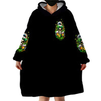 Rose Skull Wearable Blanket Hoodie No Matter How Much I Try To Be Fucking Nice - Wonder Print Shop